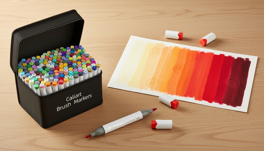 Blending Caliart alcohol markers technique
