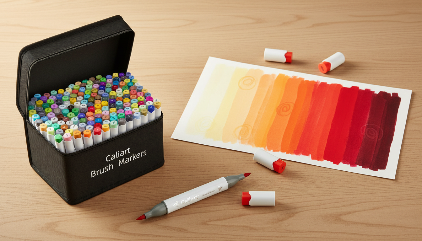 Blending Caliart alcohol markers technique