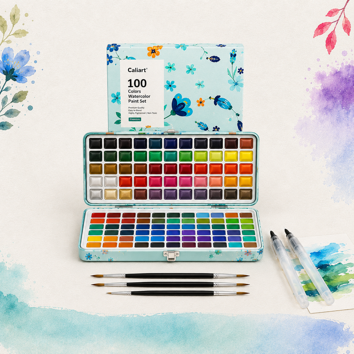 Caliart Watercolor Paint Set