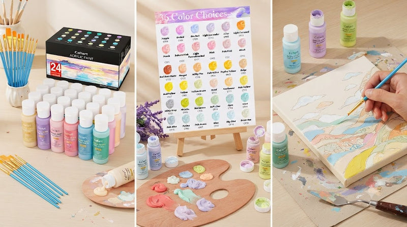 Caliart Pastel Acrylic Paint Collection