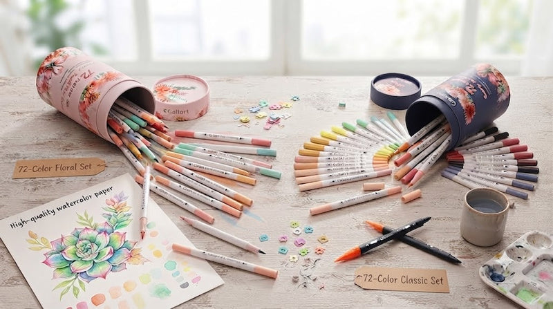 Caliart Dual Tip Brush Pens Collection