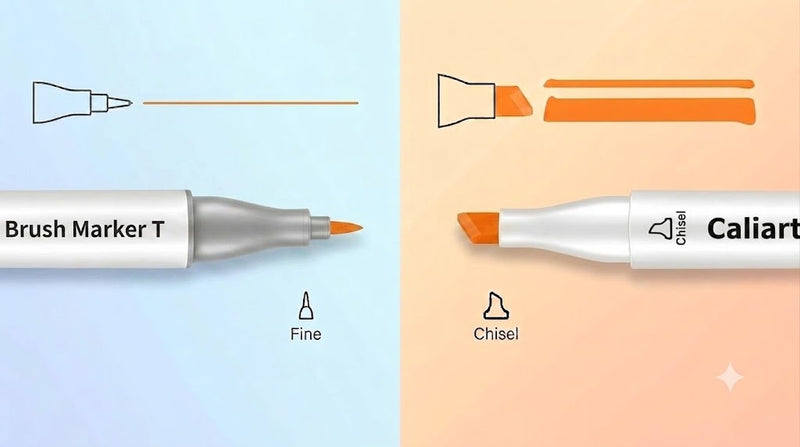 Caliart Alcohol Markers Fine and Chisel Tip