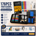 Caliart 176-Piece Sketch and Drawing Kit for Beginners