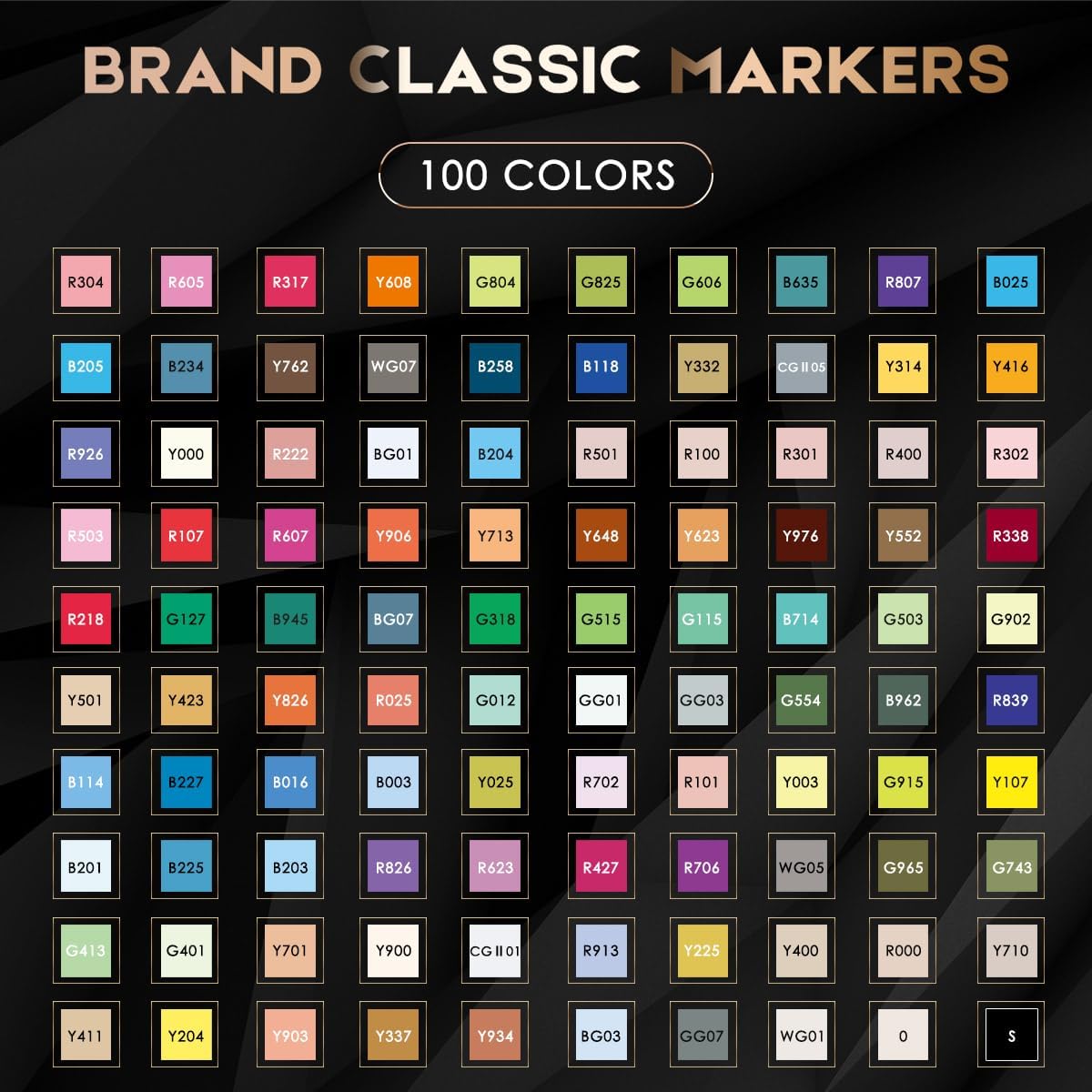 Caliart 100 Colors Alcohol Markers, Pastel Brush Markers