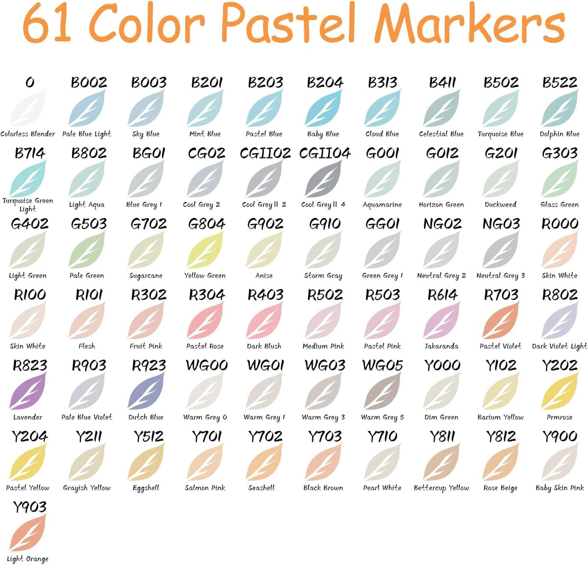 Caliart pastel markers brush and chisel dual tips close up