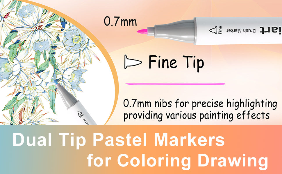 Caliart pastel alcohol markers fine tip
