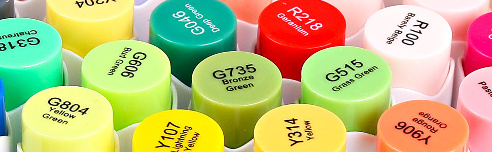 Caliart color-coded marker caps