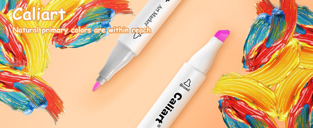 Caliart 52-color alcohol markers set
