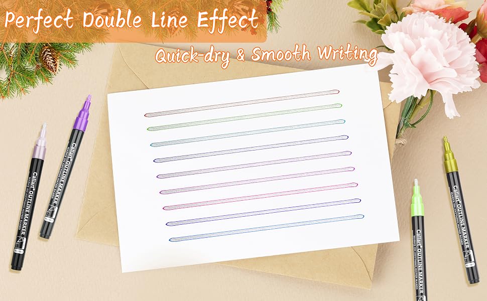 How to use Caliart outline glitter markers